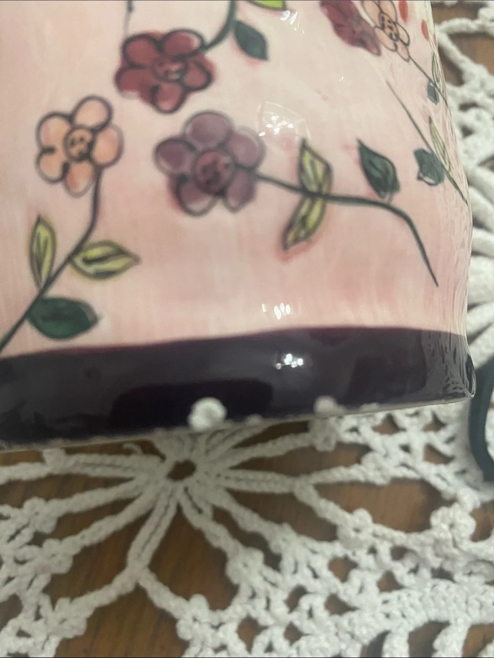 Vintage Susan Paley Hand-Painted  Ceramic Lady Vase “Hillary”